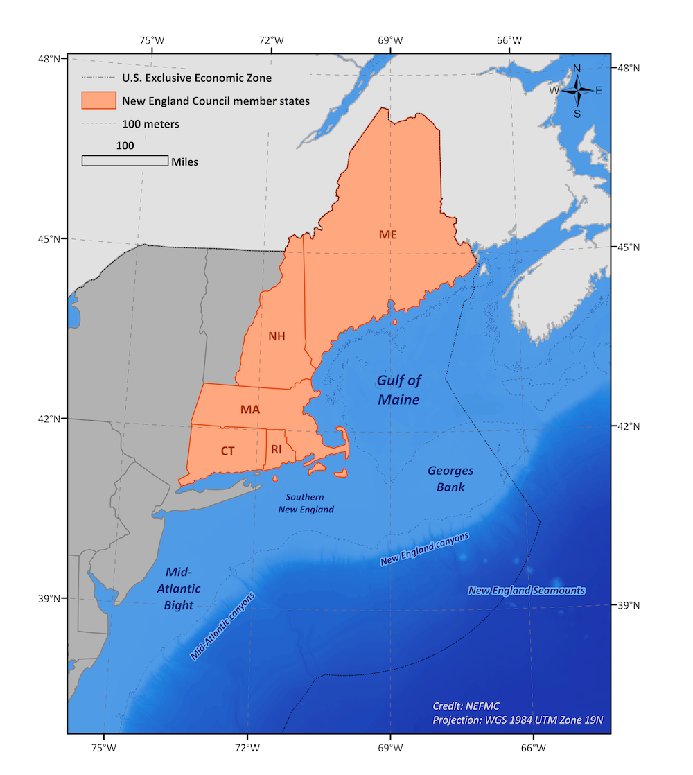 NEFMC Regional Map